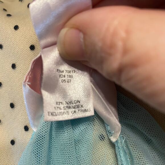 Rare Y2K Victoria’s Secret Angels Sheer Blue Satin Bow Babydoll sabrina Small - Picture 7 of 7